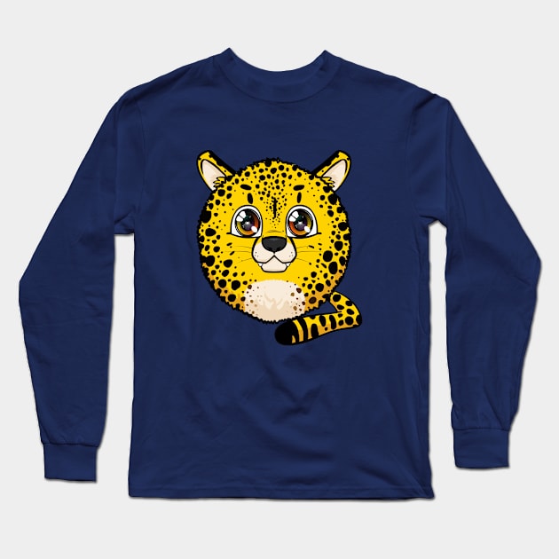 Cheeta Fluffball Long Sleeve T-Shirt by Chimera Cub Club